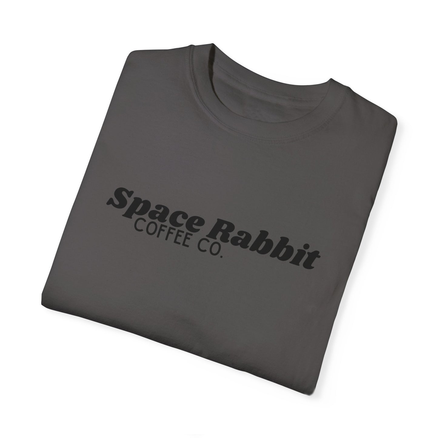 Space Rabbit Coffee Unisex T-Shirt - Dark Grey