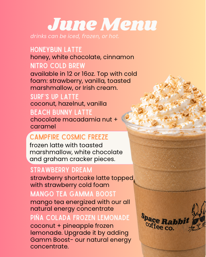 Menu – Space Rabbit Coffee