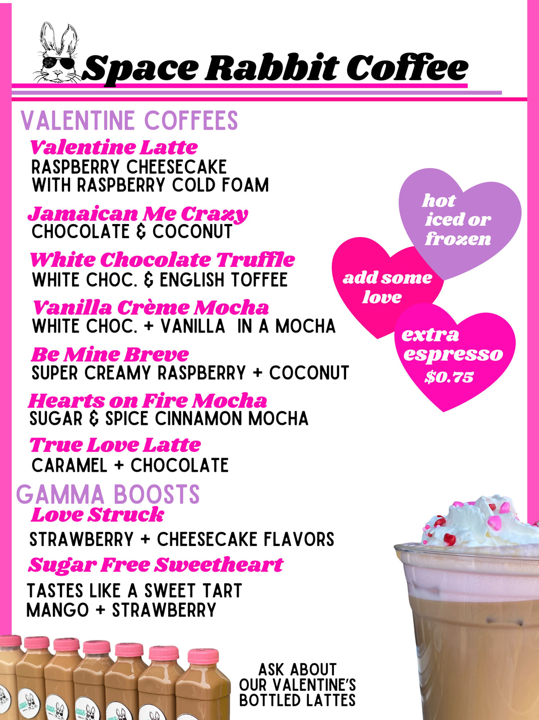 Menu – Space Rabbit Coffee